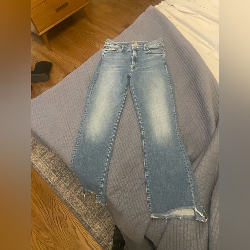 MOTHER Light Blue Flare Jeans